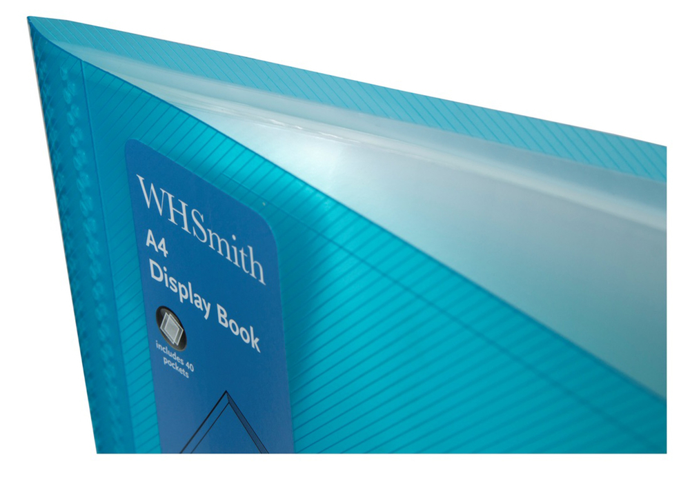 WHSmith Assorted Colour A4 Polypro Display Book WHSmith