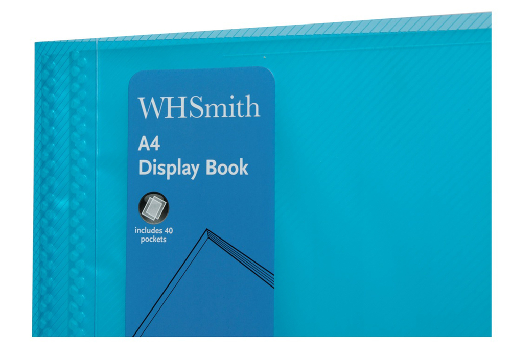 WHSmith Assorted Colour A4 Polypro Display Book WHSmith