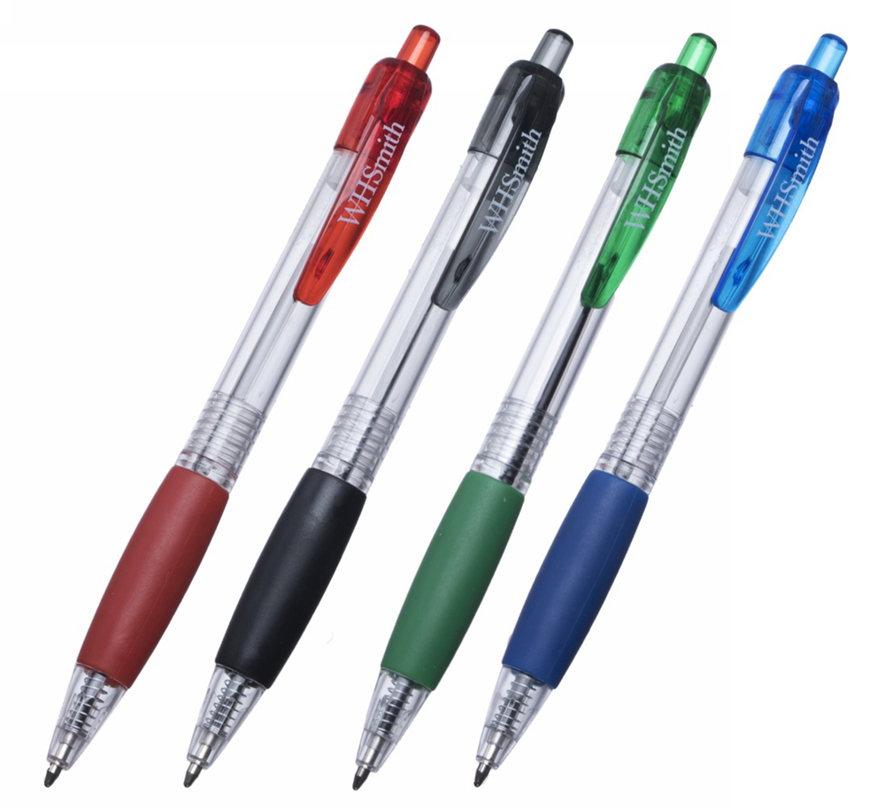 WHSmith Ballpoint Pens, Medium Nib, Assorted Ink (Pack of 10) | WHSmith