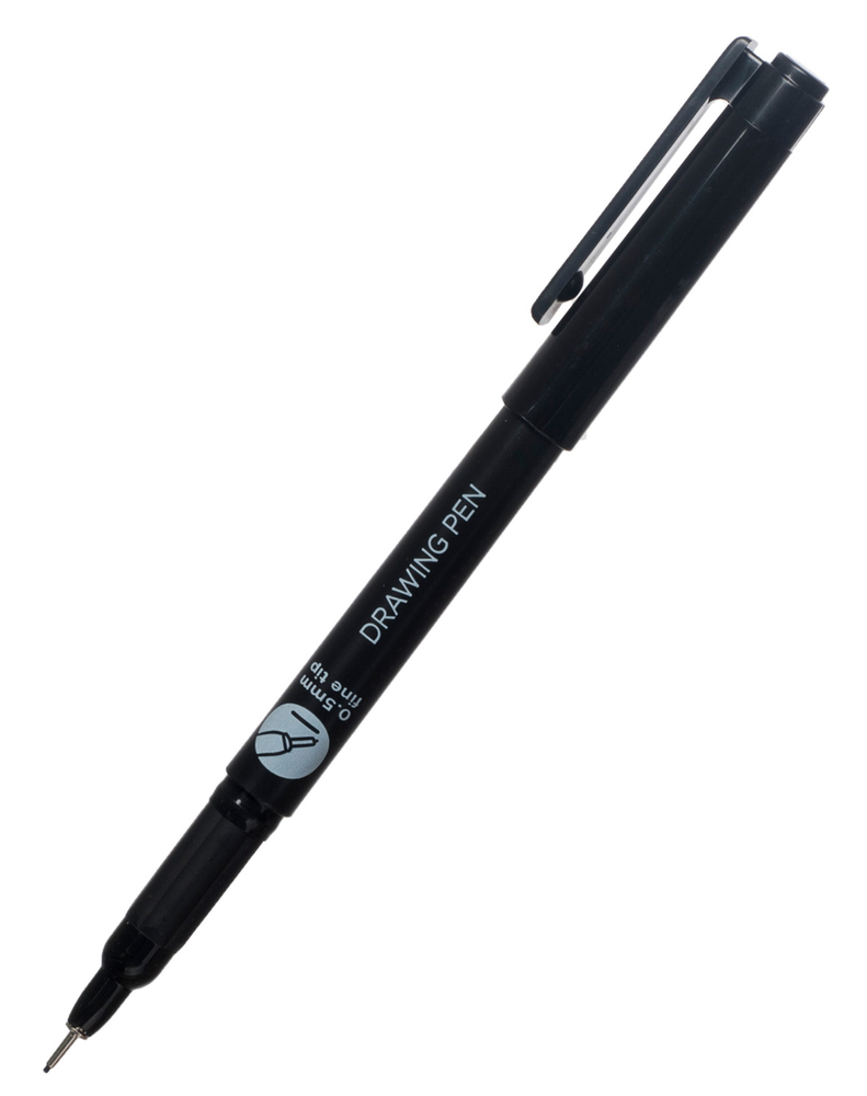 WHSmith Drawing Pens, Black Ink (Pack of 6) | WHSmith