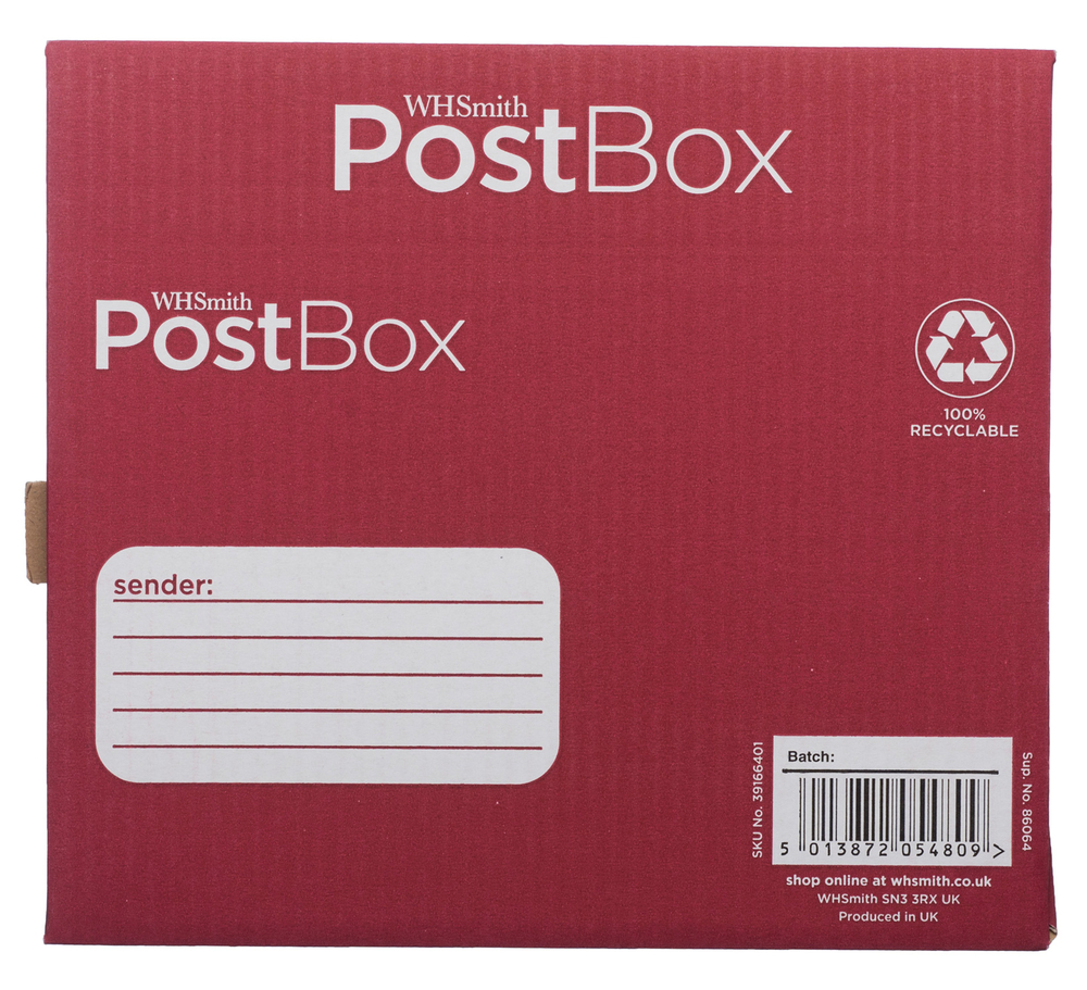 WHSmith PostBox Size 1 Mailing Box WHSmith