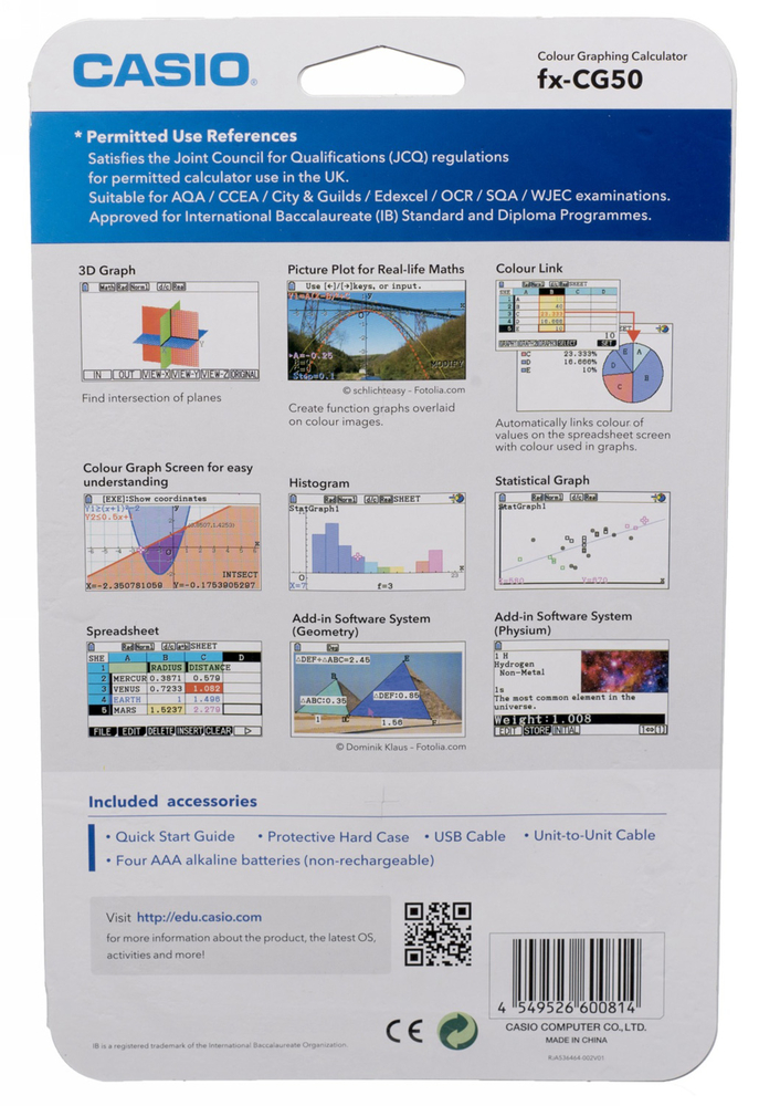 Casio Fx Cg50 Graphic Calculator Whsmith