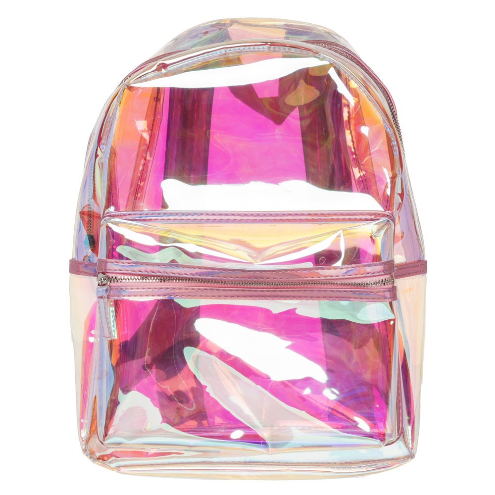 clear iridescent backpack