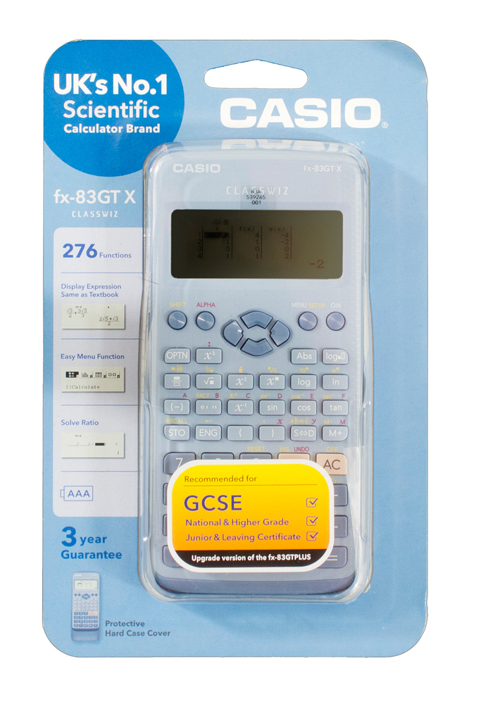 CASIO FX83GTX Blue Scientific Calculator WHSmith